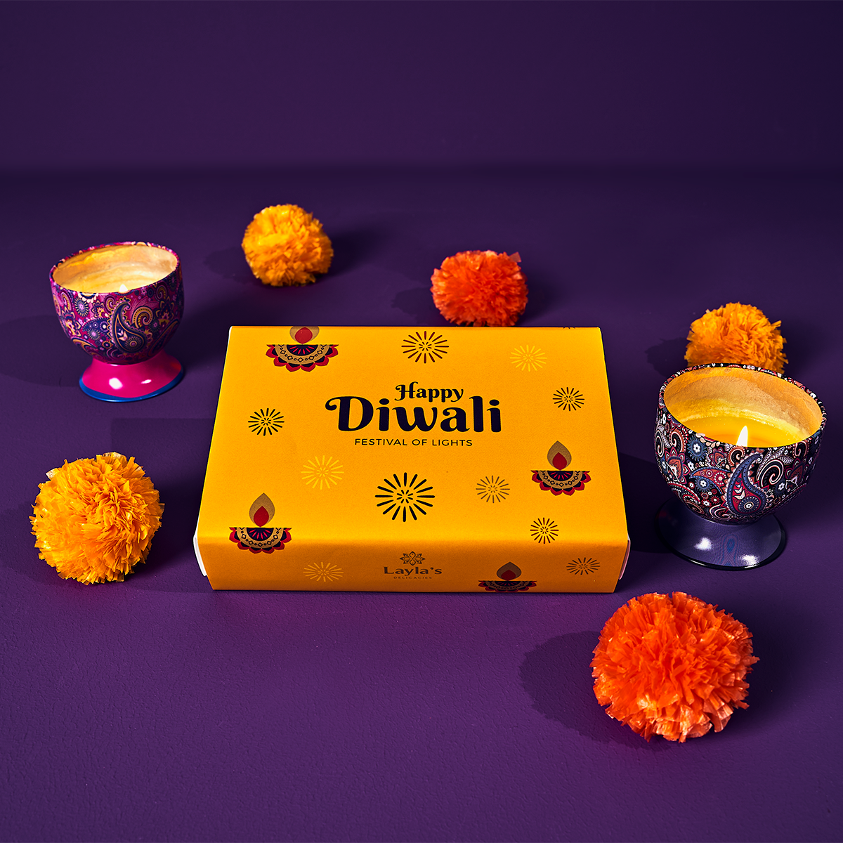 Diwali Favor Box 5 pc. Set of 5