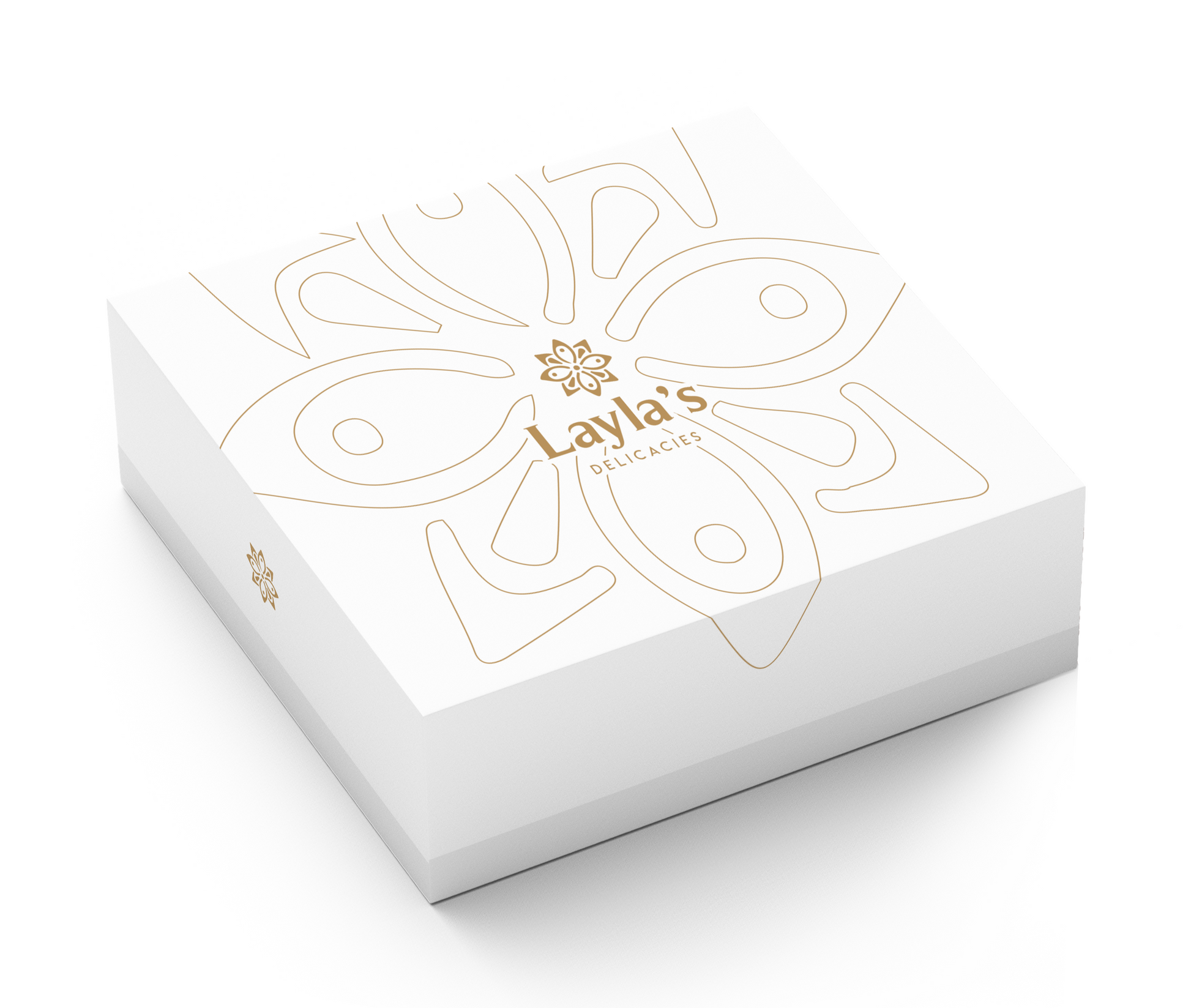 Baby shower favor box set of 3 | Elegant white sleeve with vegan treats